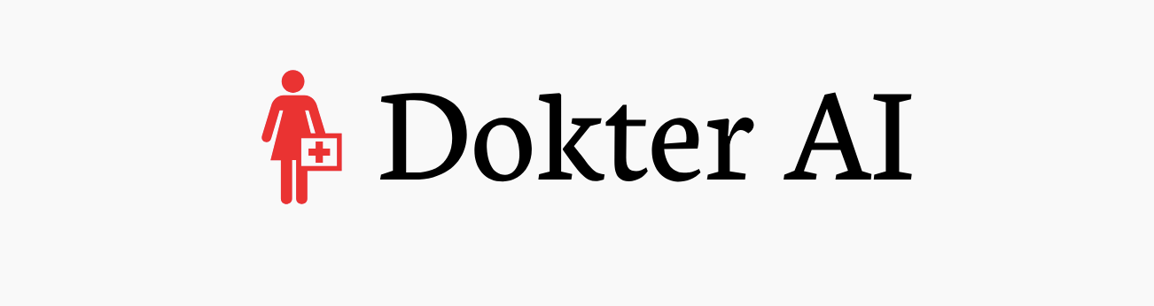Dokter AI tekst met logo